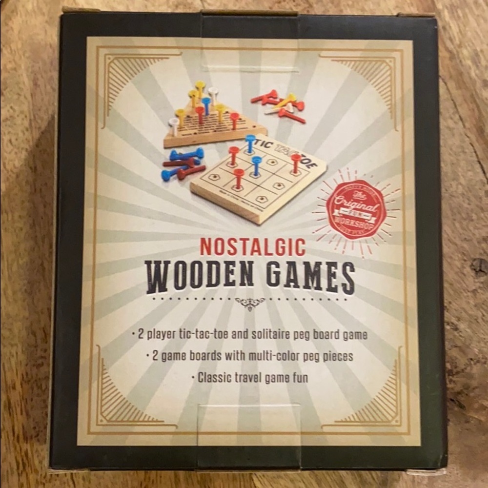 Nostalgic Wooden Games Classic Travel Fun 2 Player​